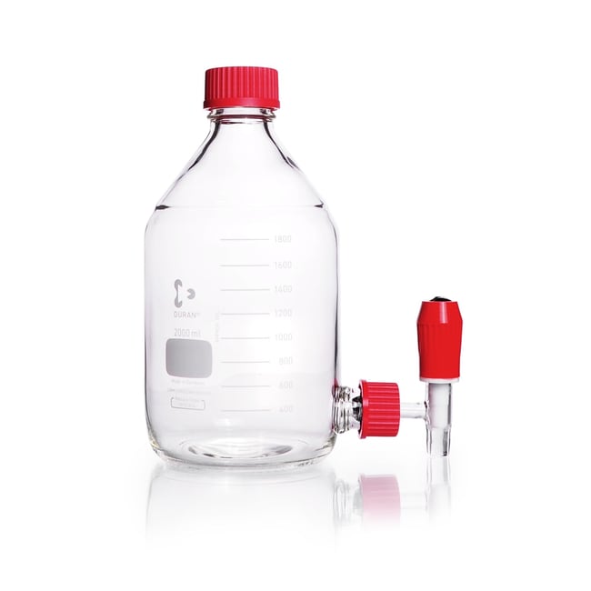Abklärflasche 2000 ml, mit Gewinde und A