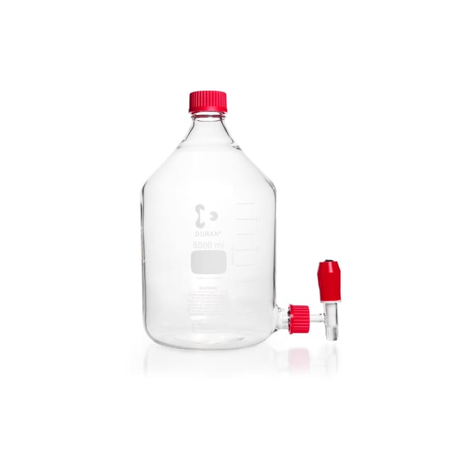 Abklärflasche 5000 ml, mit Gewinde und A