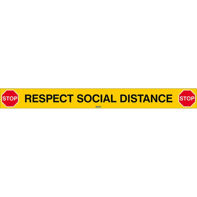 Sicherheitsschild Soziale Distanz einhal