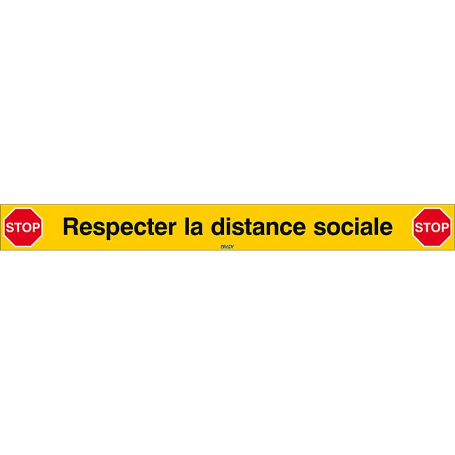 Sicherheitsschild Soziale Distanz einhal