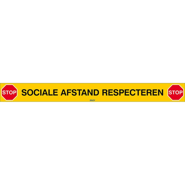Sicherheitsschild Soziale Distanz einhal