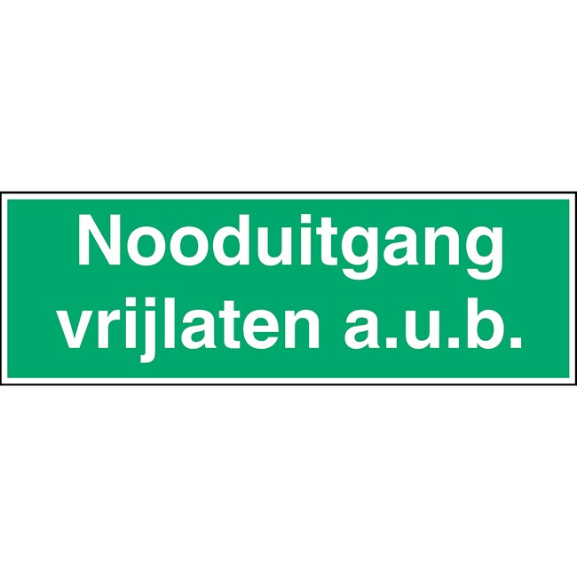 picto nooduitgang vrijlaten aub fo 297x1