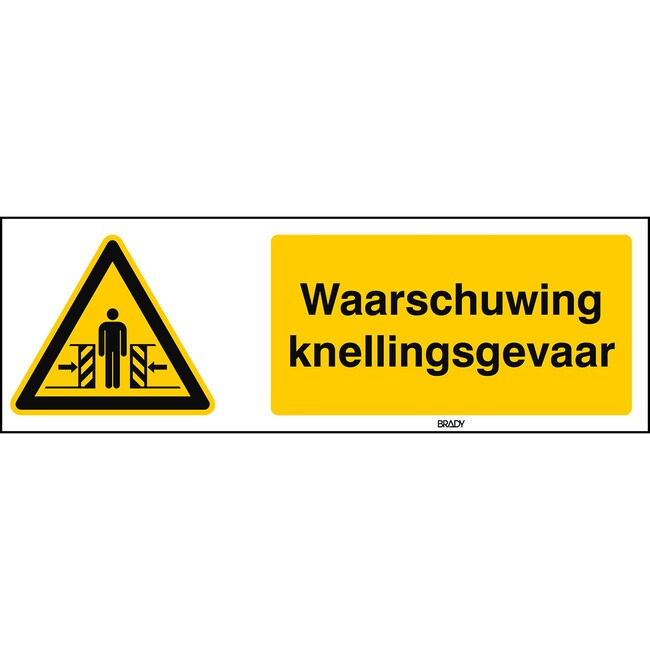 Brady ISO Horizontal Safety Sign - Crush