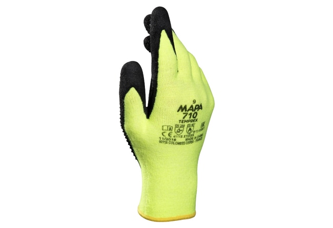 10 PAIR TEMP-DEX 710 NITRIL GLOVES SIZE
