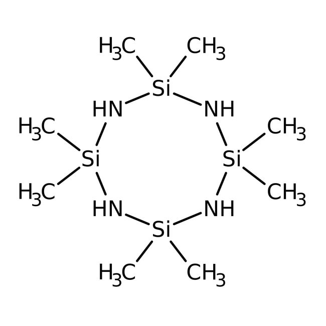 Octamethylcyclotetrasilazane, 97%, C8H28