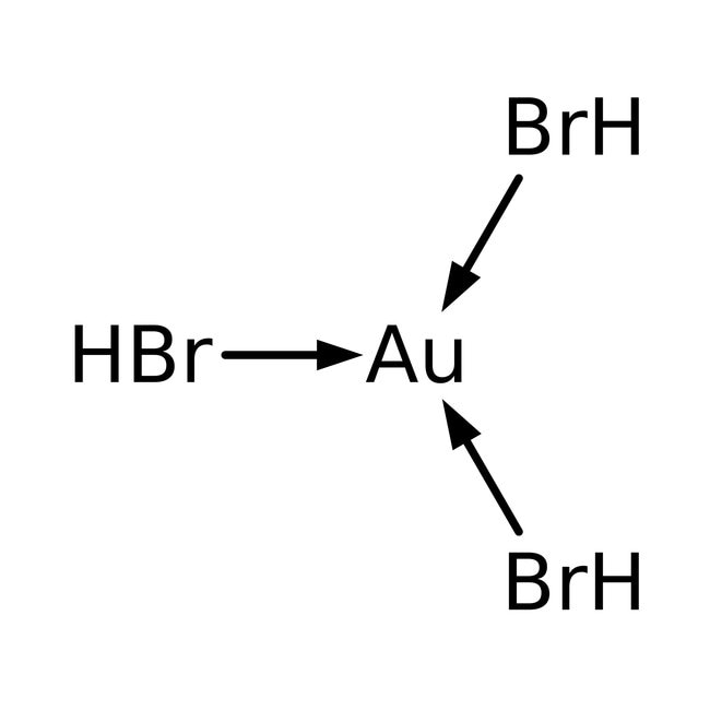 Gold(III) bromide, 99%, AuBr3H3, CAS Num
