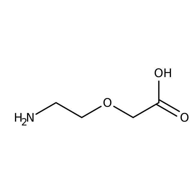 (2-Aminoethoxy)acetic acid, 98%, C4H9NO3