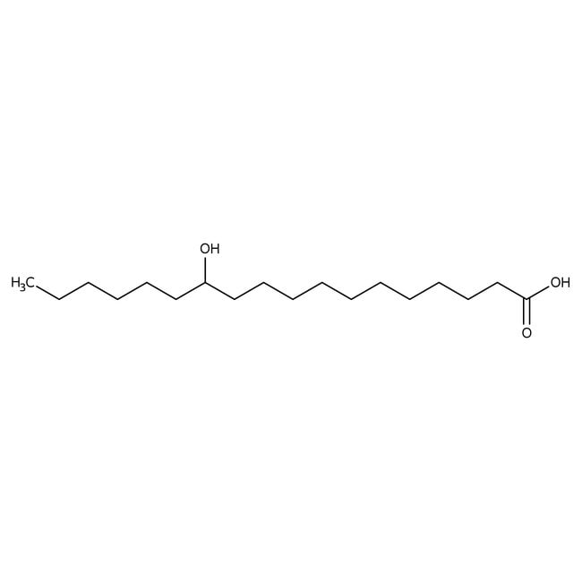 12-Hydroxystearic acid, 85%, C18H36O3, C