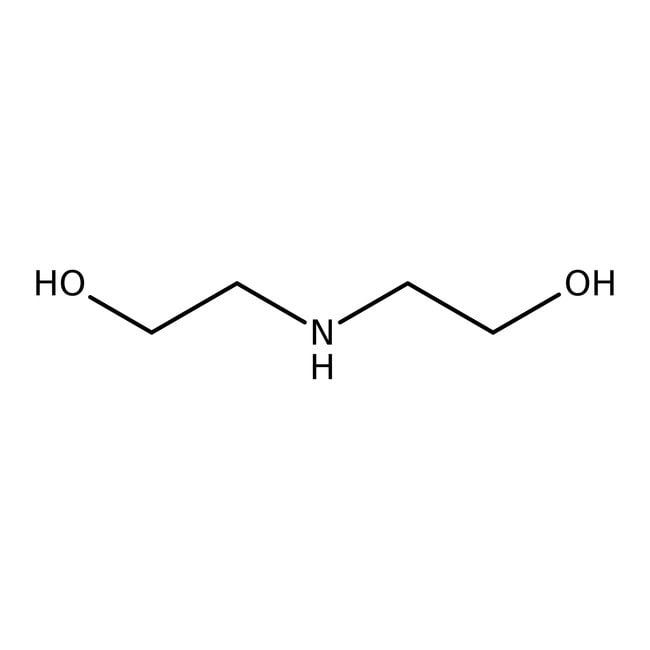 Diethanolamine, 99%, C4H11NO2, CAS Numbe