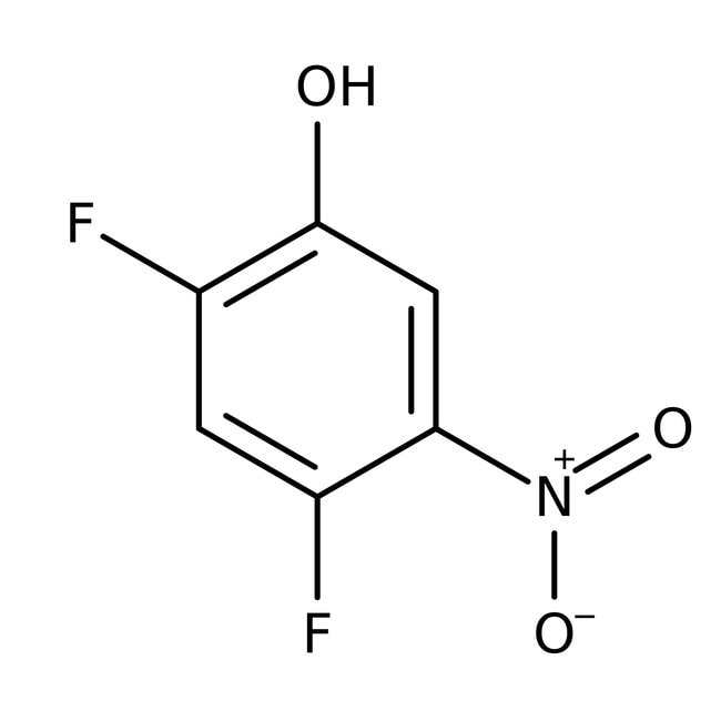 2,4-Difluoro-5-nitrophenol, 98%, C6H3F2N