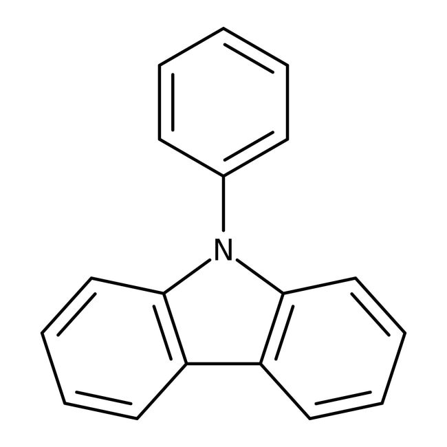 9-Phenylcarbazole, 99%, C18H13N, CAS Num