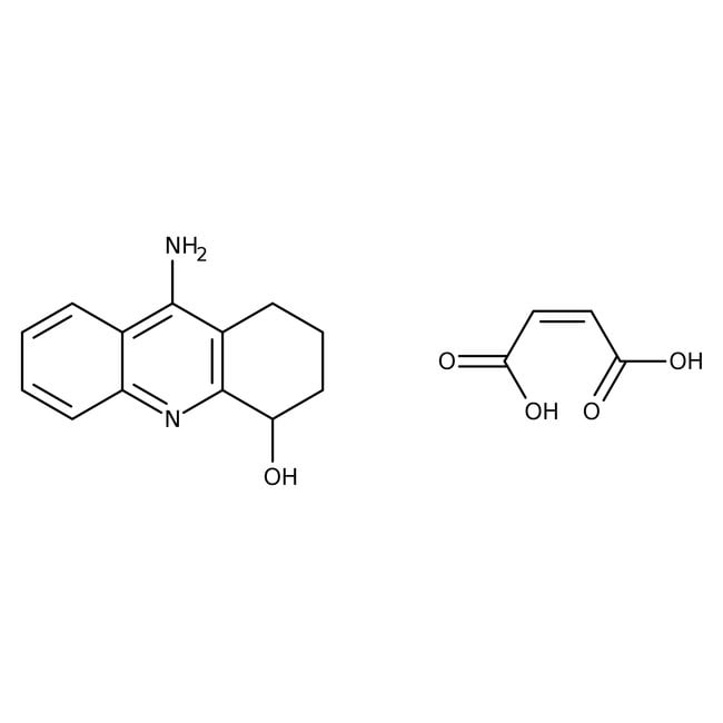 Hydroxytacrine maleate salt, C17H18N2O5,