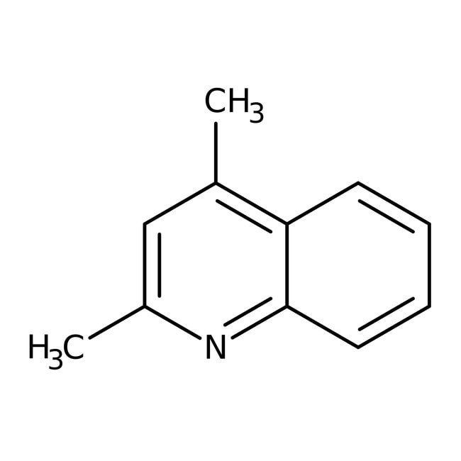 2,4-Dimethylquinoline, 95%, C11H11N, CAS