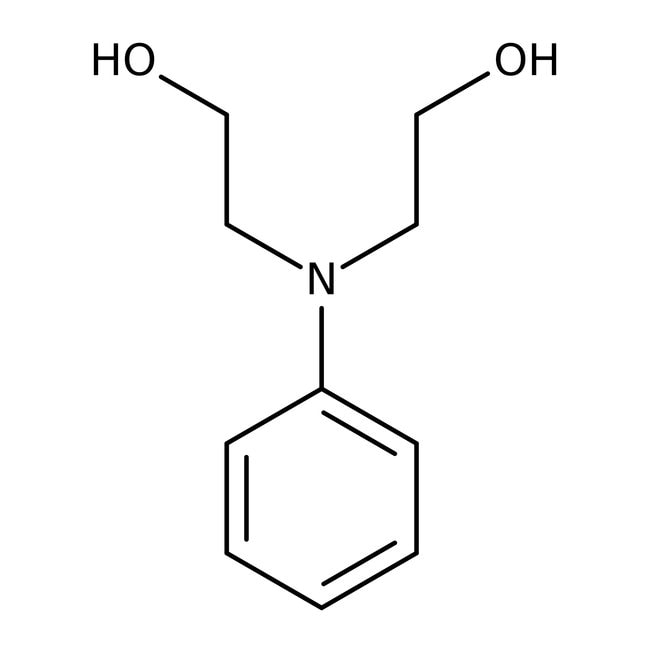 N-Phenyldiethanolamine, 97%, C10H15NO2,