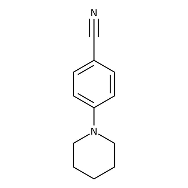 4-Piperidin-1-ylbenzonitrile, 97%, C12H1