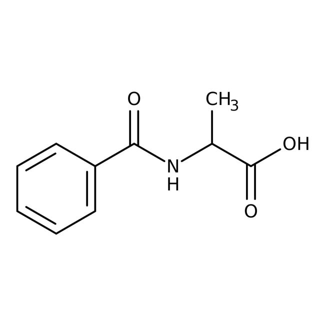 N-Benzoyl-DL-alanine, >-97%, C10H11NO3,