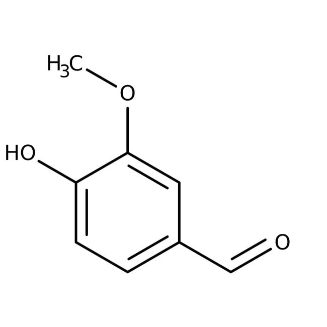 Vanillin, 99%, C8H8O3, CAS Number-121-33