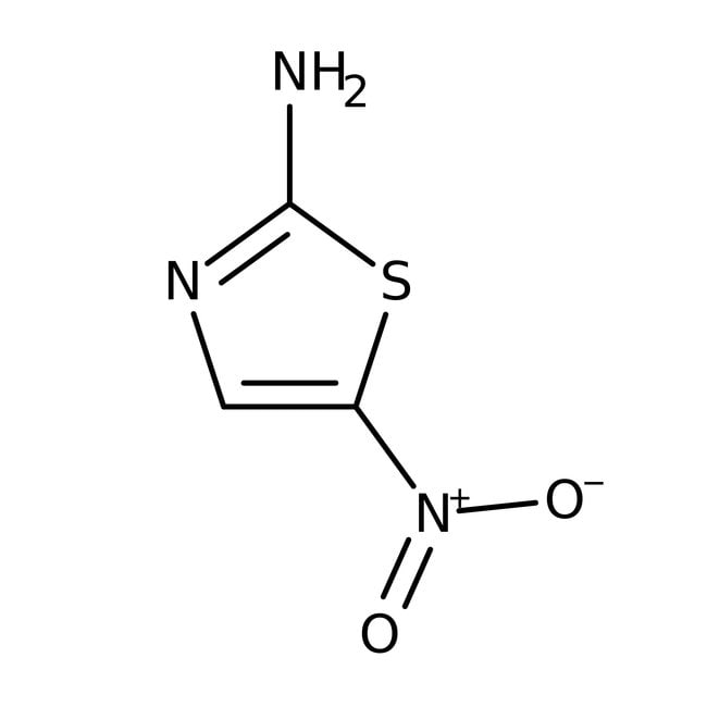2-Amino-5-nitrothiazole, 97%, C3H3N3O2S,