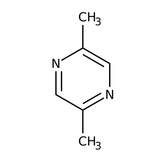2,5-Dimethylpyrazine, 99%, C6H8N2, CAS N