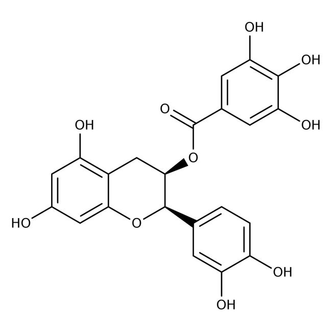 (-)-Epicatechin gallate, C22H18O10, CAS