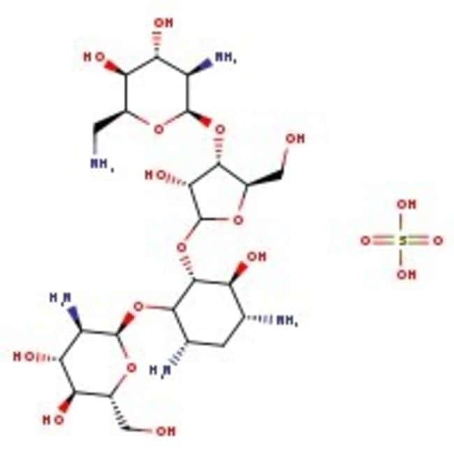 Paromomycin sulfate, C23H47N5O18S, CAS N