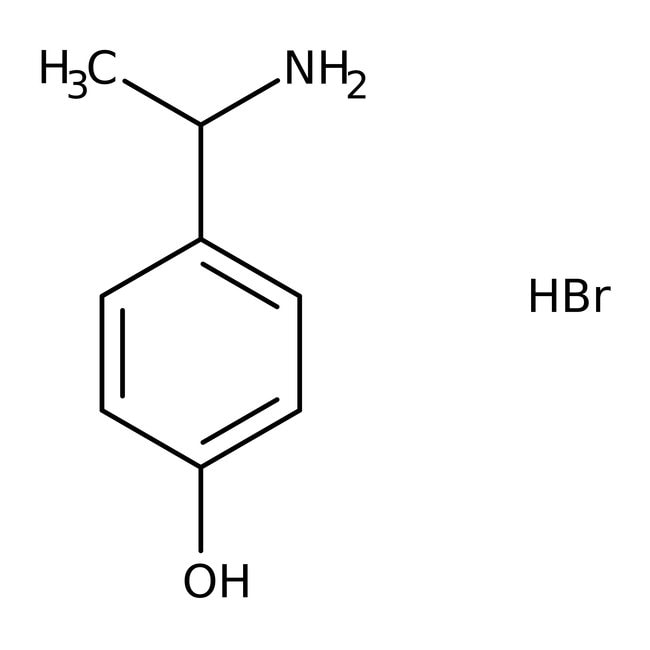 (R)-4-(1-Aminoethyl)phenol, 97%, C8H12Br