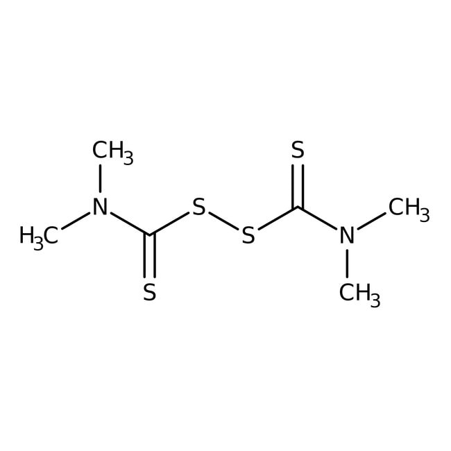 Tetramethylthiuram disulfide, 97%, C6H12