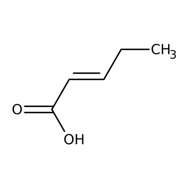 trans-2-Pentenoic acid, >-90%, C5H8O2, C
