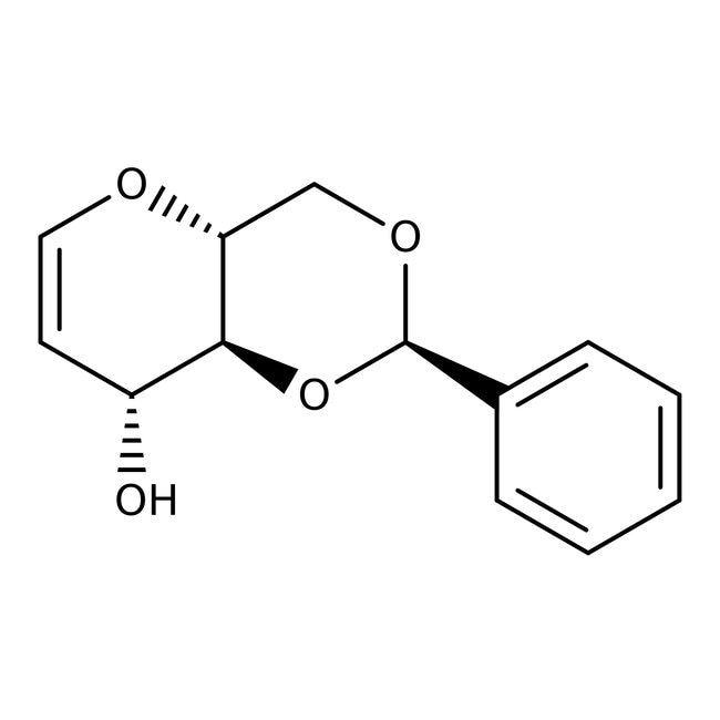 4,6-O-Benzylidene-D-glucal, 97%, C13H14O