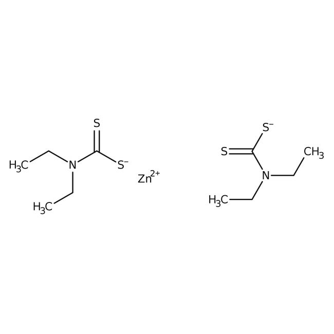 Zinc diethyldithiocarbamate, C10H20N2S4Z
