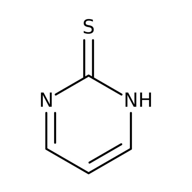 2-Mercaptopyrimidine, 98%, C4H4N2S, CAS