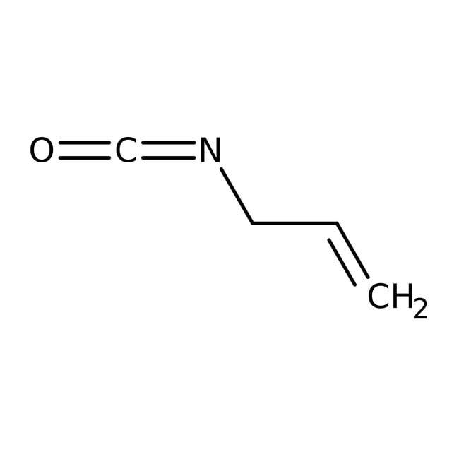Allyl isocyanate, 98%, C4H5NO, CAS Numbe