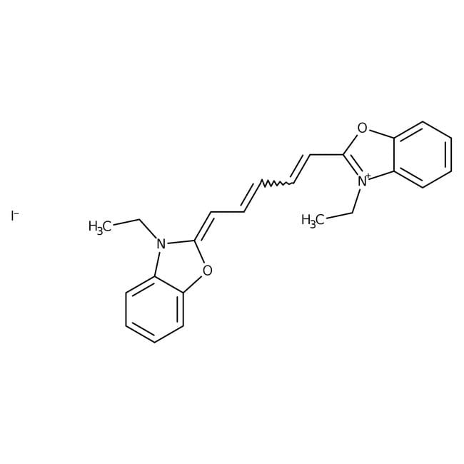 3,3'-Diethyloxadicarbocyanine iodide, 96