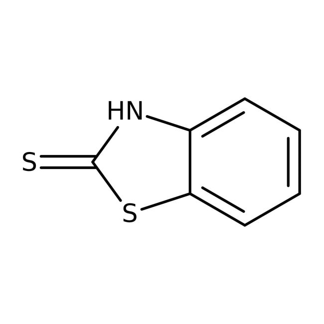 2-Mercaptobenzothiazole, 97%, C7H5NS2, C