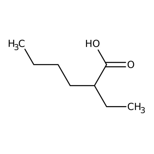 2-Ethylhexanoic acid, 99%, C8H16O2, CAS