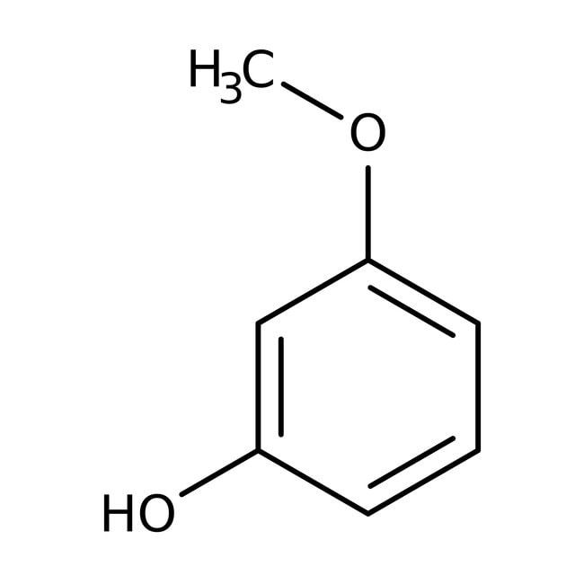 3-Methoxyphenol, 97%, C7H8O2, CAS Number