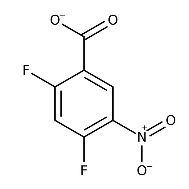 2,4-Difluoro-5-nitrobenzoic acid, 97%, C