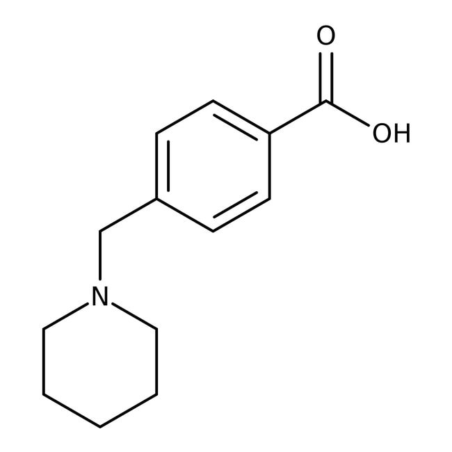 4-(Piperidinomethyl)benzoic acid, 97%, C