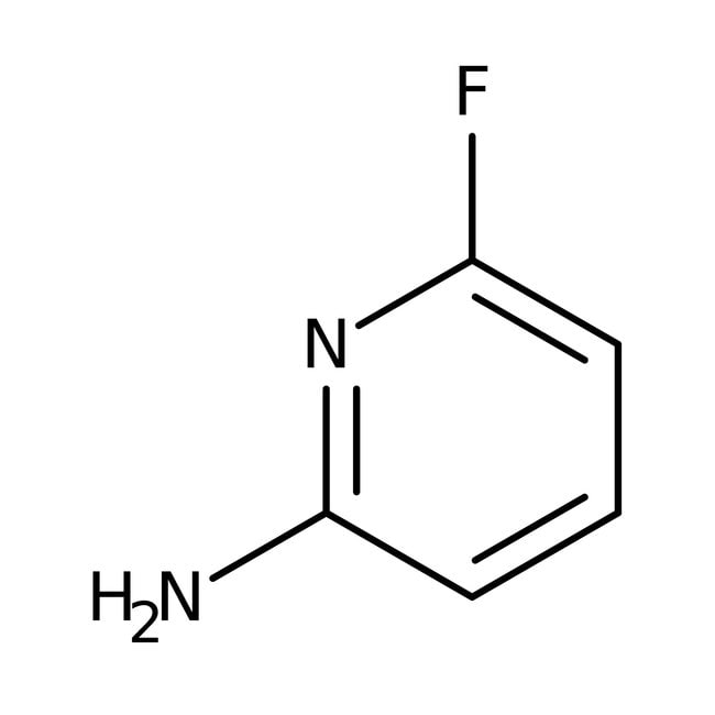 2-Amino-6-fluoropyridine, 97%, C5H5FN2,
