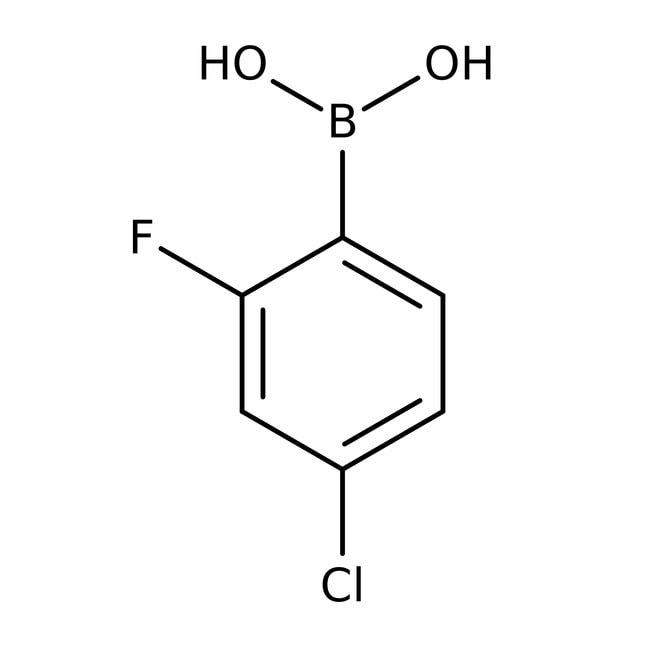 4-Chlor-2-Fluorbenzenboronsäure, 97 %, T