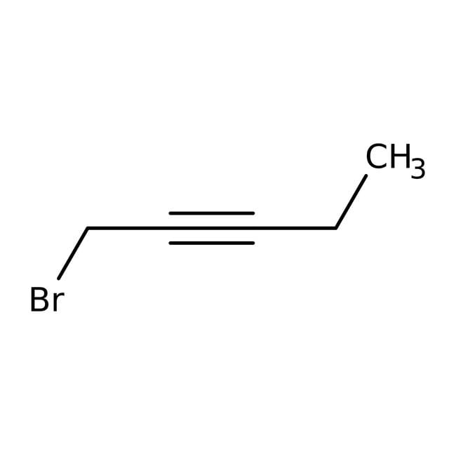 1-Bromo-2-pentyne, 97%, C5H7Br, CAS Numb