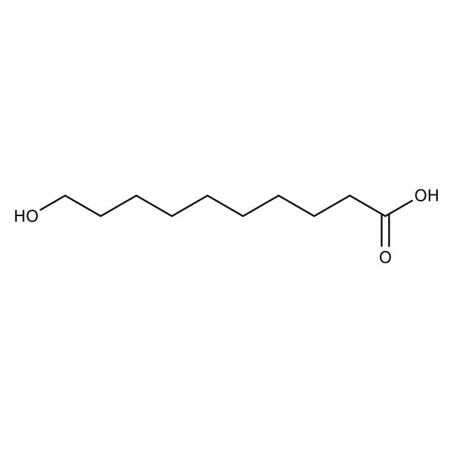 10-Hydroxydecanoic acid, 96%, C10H20O3,