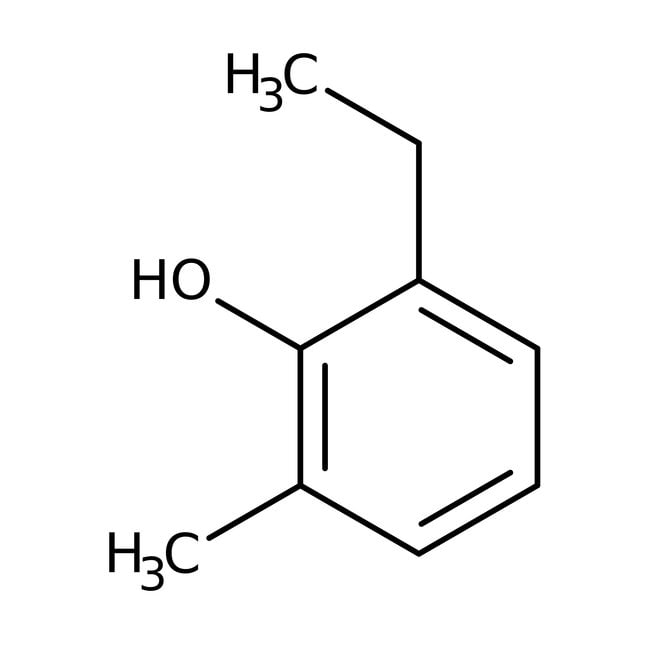 2-Ethyl-6-methylphenol, 97%, C9H12O, CAS
