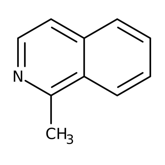 1-Methylisoquinoline, 97%, C10H9N, CAS N