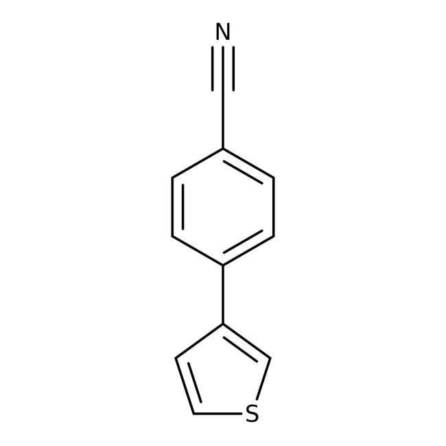4-Thien-3-ylbenzonitrile, 97%, C11H7NS,