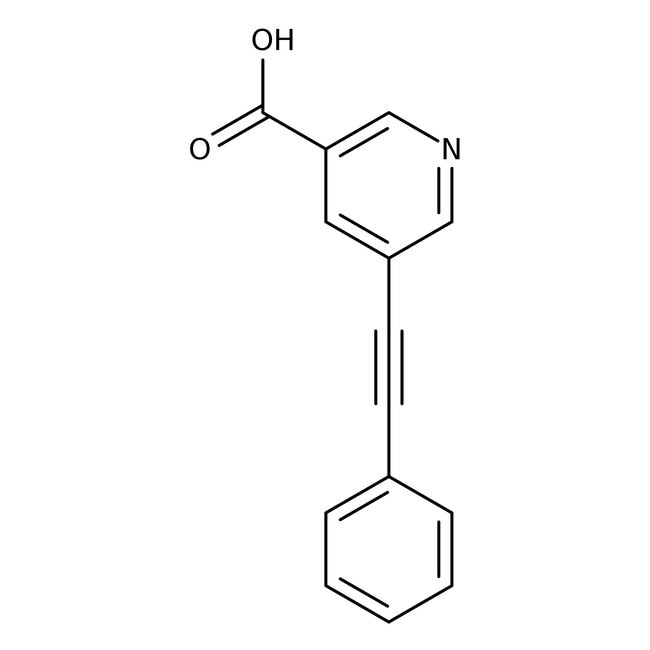 5-(2-Phenyleth-1-ynyl)-nicotinsaure, 97