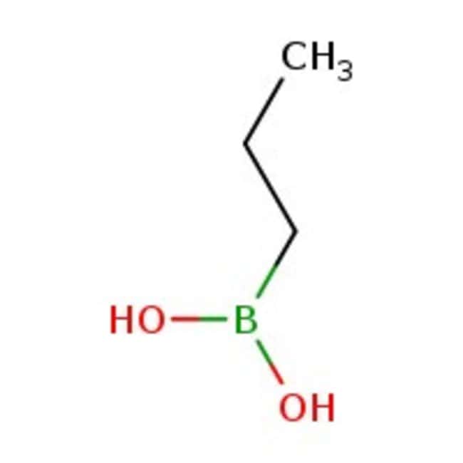 1-Propylboronic acid, 98%, C3H9BO2, CAS