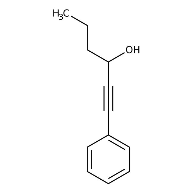 1-Phenyl-1-hexyn-3-ol, 97%, C12H14O, CAS