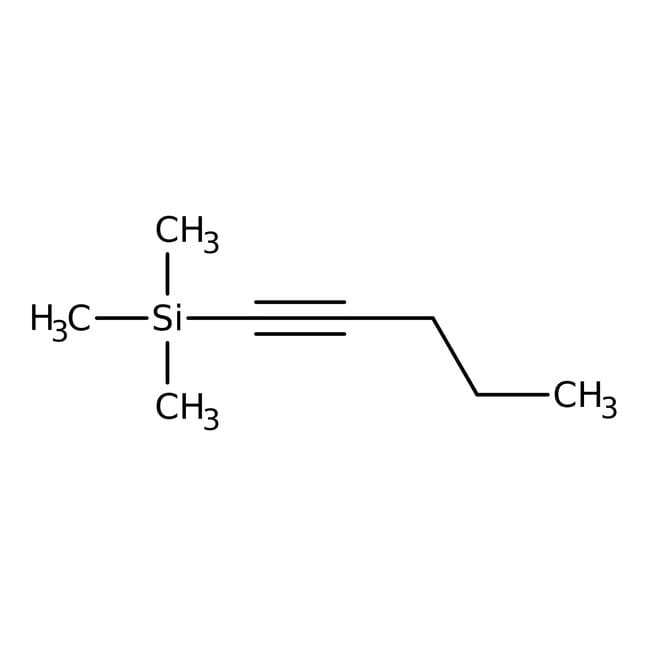 1-Trimethylsilyl-1-pentyne, 98%, C8H16Si