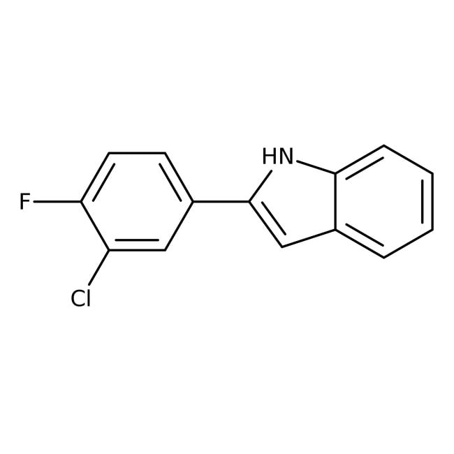 2-(3-Chlor-4-fluorphenyl)-indol, 98 %, T